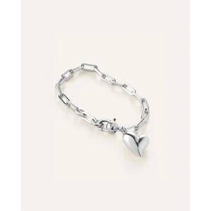 NEW JENNYBIRD puffy heart bracelet in silver